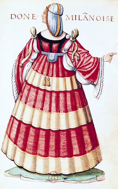 Una Dama Milanes de French School